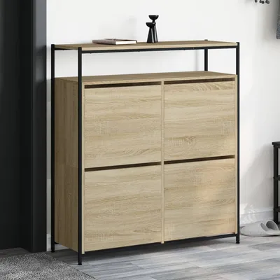 Obrázok produktu pre vidaXL Skriňa na topánky so 4 chlopňami dub Sonoma 100x34x112 cm