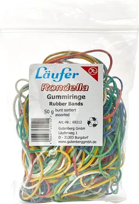 Produktbild von Läufer RONDELLA Gummiringe im Beutel 50 g sortiert