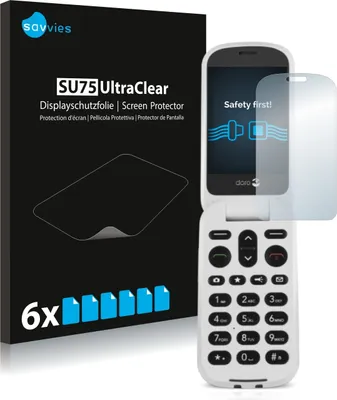 Produktbild von 6x Für Doro 6050 Schutzfolie Savvies Displayschutz Display Schutz Folie Klar Transparent