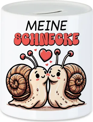 Produktbild von Meine Schnecke Küssende Schnecken Spardose Freund Freundin Romantik