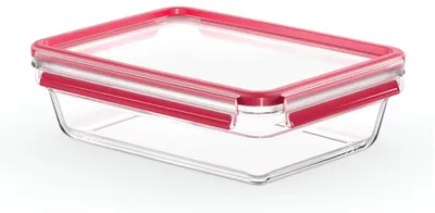 Obrázek produktu pro Kontejner na tekutiny, objem 2 litry, průhledný/červený