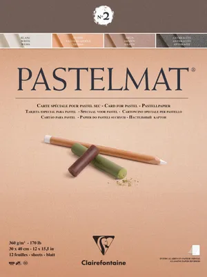 Zdjęcie produktu dla Clairefontaine Pastelmat N°2 30x40 360g 12 arkuszy