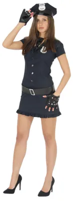 Produktbild von y Polizistin Kostüm für Damen Gr. XS - L, Größe:S