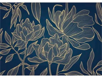 Produktbild von Fototapete Vlies FT5P 352009 - 066 Blumen Wellen 5-tlg. 375 x 270 cm