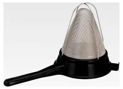 Produktbild von Bourgeat Exoglass Bouillonsieb 25,4 cm, Edelstahl, Schwarz/Grau