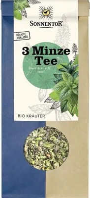 Produktbild von Sonnentor 3-Minze-Tee lose 50g - Frischer -Minztee für heißen & kalten Genuss