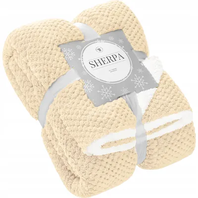 Obrázek produktu pro Spod Igły i Nitki Koc Sherpa 150x200 cm bežový mikrovlákno