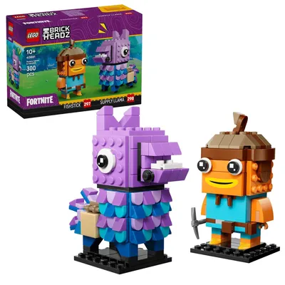 Produktbild von LEGO® BrickHeadz 40881 Vorratslama und Fischstäbchen Figuren