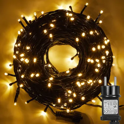Obrázek produktu pro 50M 250 LED pohádkových světel 8 světelných režimů Vodotěsné vánoční osvětlení s časovačem a paměťovou funkcí Vnitřní párty zahradní dekorace