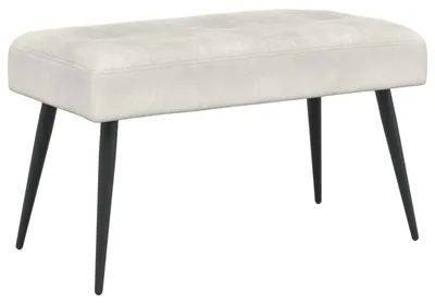Produktbild von vidaXL Bank mit Knopfheftung Creme 80 x 40 x 46 cm Samt