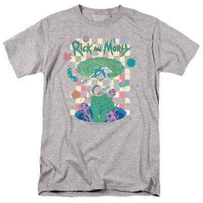 Immagine prodotto di Maglietta unisex "Falling Portals" di Rick and Morty, per uomo/donna, modello TV36031 (taglia S), colore: heather sportivo