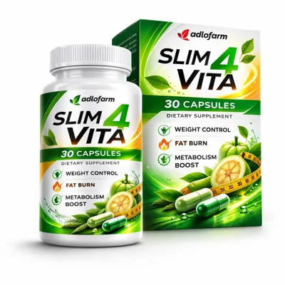 Immagine prodotto di SLIM4 VITA – Capsule per favorire il metabolismo e il benessere generale - 30 capsule