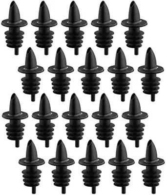Produktbild von Westmark 20 Spirituosen-/Essig-/Öl-Ausgießer für Flaschen, Dosierer mit Luftröhrchen, Kunststoffkorken, Jet-Pour, Schwarz, 411022E3