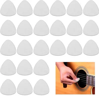 Productafbeelding van Set van 24 Roestvrij Stalen Gitaar Plectrums 0,8 mm