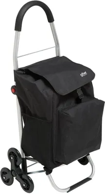 Produktbild von Faltbarer einkaufstrolley 6 räder schwarz - 5 five simply smart