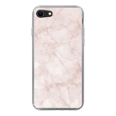 Produktbild von MuchoWow® Handyhülle Schutzhülle Hülle für iPhone SE 2022 Marmor - Rosa - Schick Silikon Softcase Handy Hülle - Schutzhülle