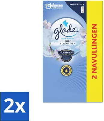 Immagine prodotto di Glade - Ricarica Touch & Fresh - Pure Clean Linen - 2 × 10 ml - confezione risparmio - 2 pezzi