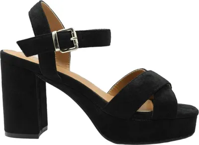 Immagine prodotto di Da dove viene - Tacchi alti da donna "Marcia", in pelle scamosciata WM410 (40 EU Wide) (Nero)