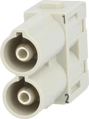 Imagen del producto de HARTING Han 70, módulo de conectores (M), conexión por tornillo axial, 2 polos, 1000V, 70A - 1 unidad