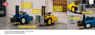 Produktbild von Auhagen Set Gabelstapler 40505