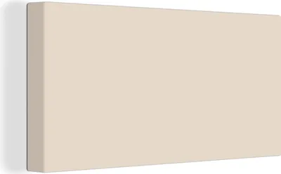 Produktbild von MuchoWow® - Leinwandbilder - Beige - Unifarben, Wandbild, Wanddeko Bilder Wohnzimmer, 40x20cm
