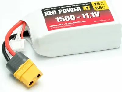 Produktbild von Pichler LiPo Akku RED POWER XT 1500 - 11,1V / 15415