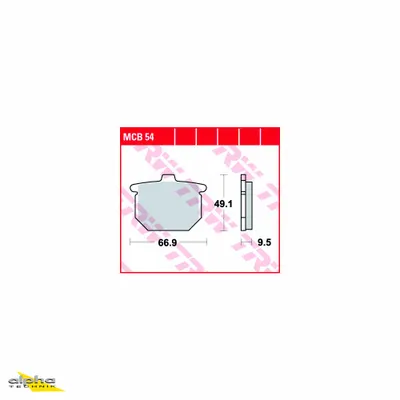 Produktbild von TRW LUCAS Bremsbelagsatz MCB054 GL1100 Goldwing SC02