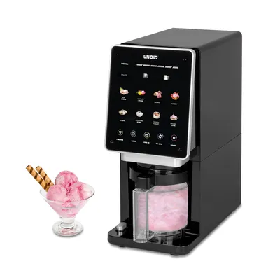 Produktbild von Unold Eismaschine Cream Dream 48805 – 800 W, 3 x 500 ml Behälter, 8 Programme, Mikropürieren, Re-Spin & Mix-In Funktion, spülmaschinengeeignet