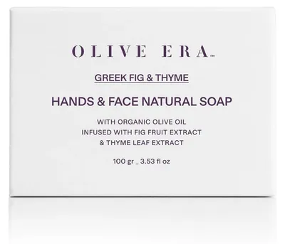 Produktbild von Olive Era Naturseifen & Peelingseifen | Bio-Olivenöl | Handgefertigt Griechische Feige &Thymian