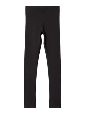 Produktbild von NAME IT Mädchen Basic-Leggins Baumwolle schwarz 158