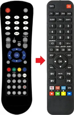 Produktbild von Fernbedienung geeignet für OPTICUM HD-X403P | HD-X403PPVR | HDX402P