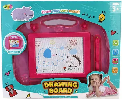 Produktbild von Magnetische Kinder Zeichentafel pink - ca. 24 cm