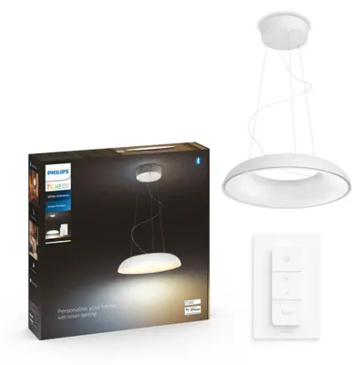 Obrázok produktu pre Philips Hue White ambience 8719514341098, Inteligentné závesné svetlo, Bluetooth/Zigbee, Biela, LED, Kov, Plast, Žiarovky bez možnosti výmeny