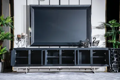 Immagine prodotto di Mobile TV, mobile per televisore, supporto per televisore, mobile basso, colore nero