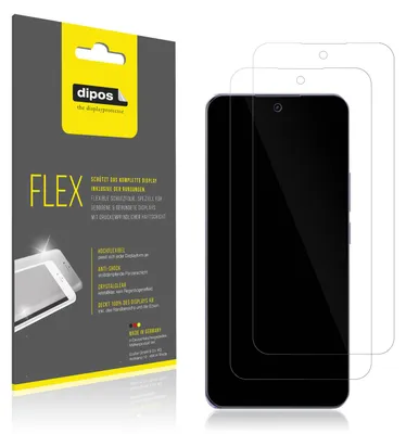Produktbild von 2x Schutzfolie für Realme 14 Pro+ Folie, 100% Displayabdeckung, dipos Flex