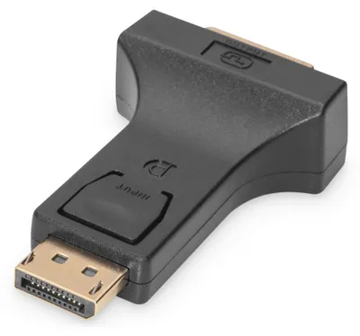 Produktbild von Digitus DisplayPort Adapter, DP, DVI-I, (24+5), Schwarz
