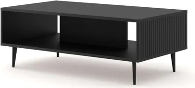 Zdjęcie produktu dla FURNLUX Stolik kawowy Ravenna B Czarny 90cm / Kolor główny: Czarny / Wymiary: 90 x 43 x 60 cm