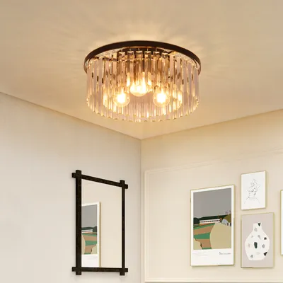Obrázok produktu pre ZMH stropné svietidlo do spálne stropné svietidlo do obývačky lampa do spálne čierna E27 lampa do obývačky moderný dizajn stropné osvetlenie jedáleň kuchynská lampa kryštál do kuchyne kancelária (bez žiarovky)