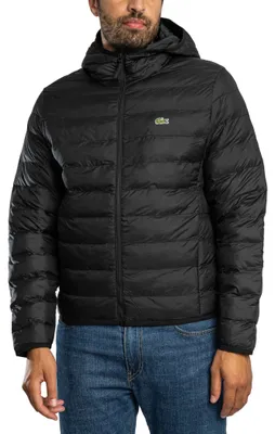 Produktbild von Lacoste Logo Puffer Jacke, Schwarz M