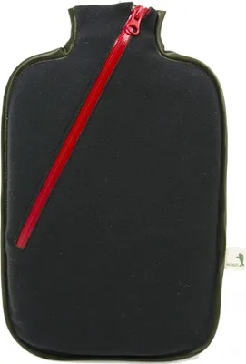 Immagine prodotto di Hugo Frosch eco borsa dell'acqua calda da 2,0 litri con rivestimento in softshell nero