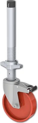 Productafbeelding van Altrex zwenkwielen, diameter 200 mm, met rem, traploos verstelbaar, model RS TOWER 4