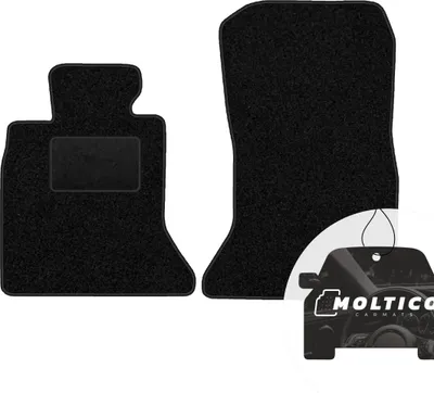 Image de moto-MOLTICO Tapis de sol avant Auto Velours Tapis de voiture noir Set de 2 pièces pour BMW Série 5 F10 F11 2010-2013