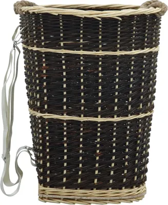 Produktbild von Holzkorb mit Trageriemen 50 x 44 x 58 cm Natur Weide