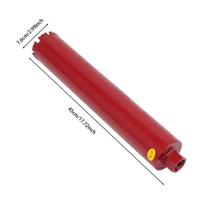 Obrázek produktu pro Diamantový vrták pro jádrové vrtání 76 mm Diamantový vrták Jádrový vrták do betonu Cihla do betonu délka 450 mm