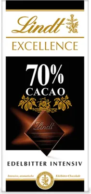 Produktbild von Lindt Excellence 70 Prozent Cacao Edelbitter intensiv Tafel 100g