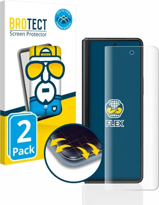 Produktbild von 2x BROTECT Fullscreen Schutzfolie für Samsung Galaxy Z Fold 3 5G Displayschutz Folie Fullcover Klar Transparent