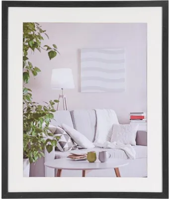 Image de Henzo Cadre photo moderne 50 x 60 cm, noir