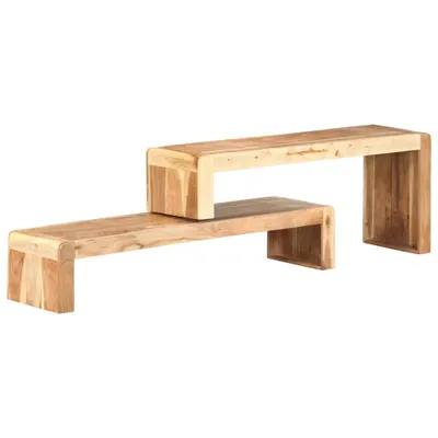 Produktbild von The Living Store 2-tlg. TV-Schrank Massivholz Akazie