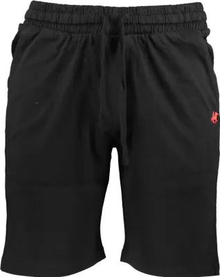 Produktbild von Herren Shorts Schwarz - Sportlich, Elastischer Bund, 3 Taschen, Stickerei