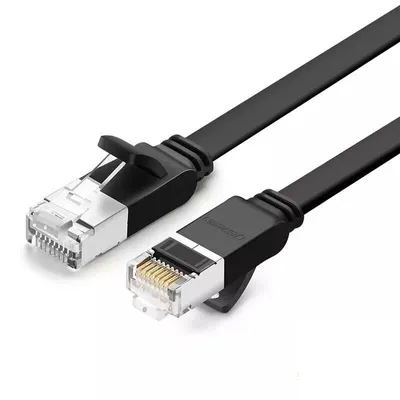 Obrázok produktu pre Ugreen plochý kábel Ethernet sieťový patchcord RJ45 Cat 6 UTP 1000 Mbps 0,5 m čierny (50183)